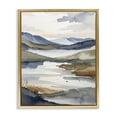 thumbnail image 1 of Stupell Industries Contemporary Flow Of Water Pond Gold Floating Frame Canvas Art, 17 x 21, by Alonza Saunders, 1 of 8