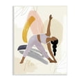 thumbnail image 1 of Stupell Industries Flow Yoga Text Plant Pattern Person Stretching , 10 x 15, Design by Victoria Barnes, 1 of 5