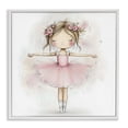 thumbnail image 1 of Stupell Industries Eclectic Flower Ballerina in Pink Tutu White Framed Giclee Art, 24 x 24, by Creative Studio, 1 of 8