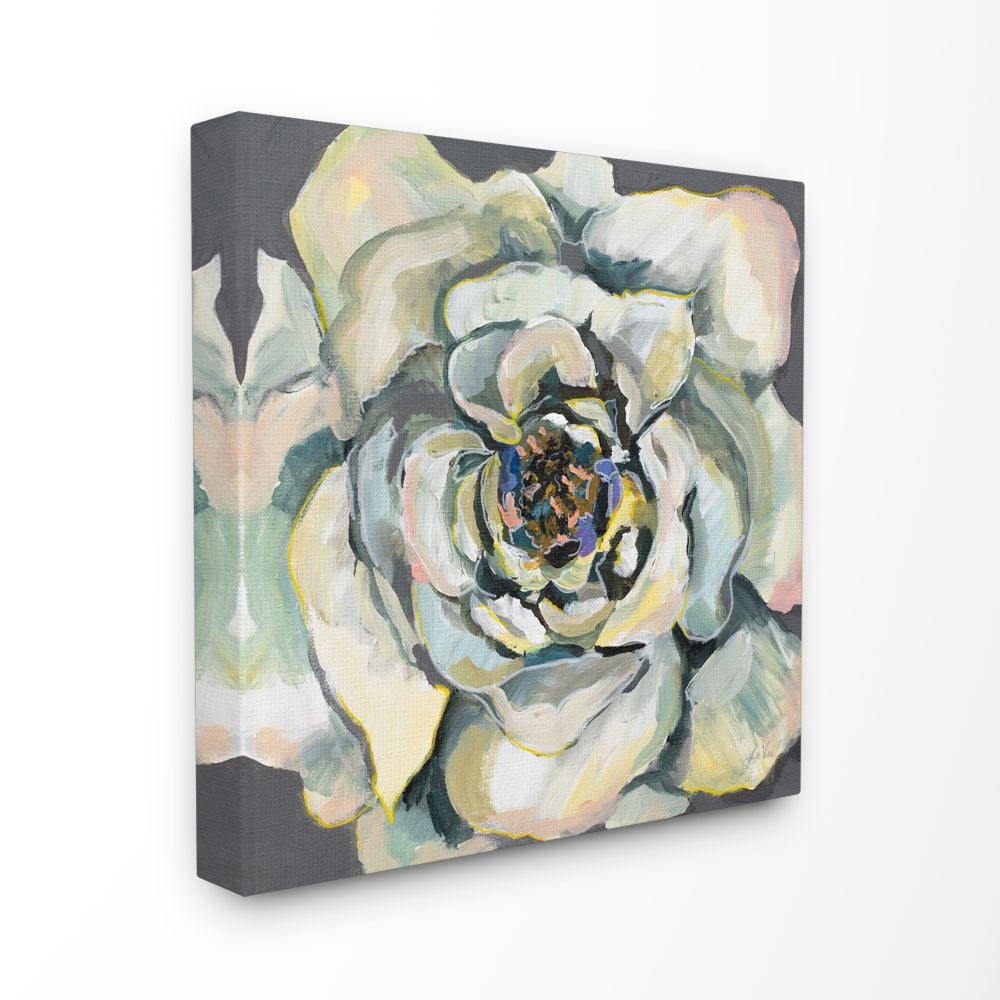 Stupell Industries Flower Bloom Neutral White Petal Painting Canvas Wall Art by Jeanette Vertentes