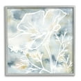 thumbnail image 1 of Stupell Industries Flower Blossom Petals White Outline Watercolor Detail Graphic Art Gray Framed Art Print Wall Art, Design by Jackie Decker, 1 of 7