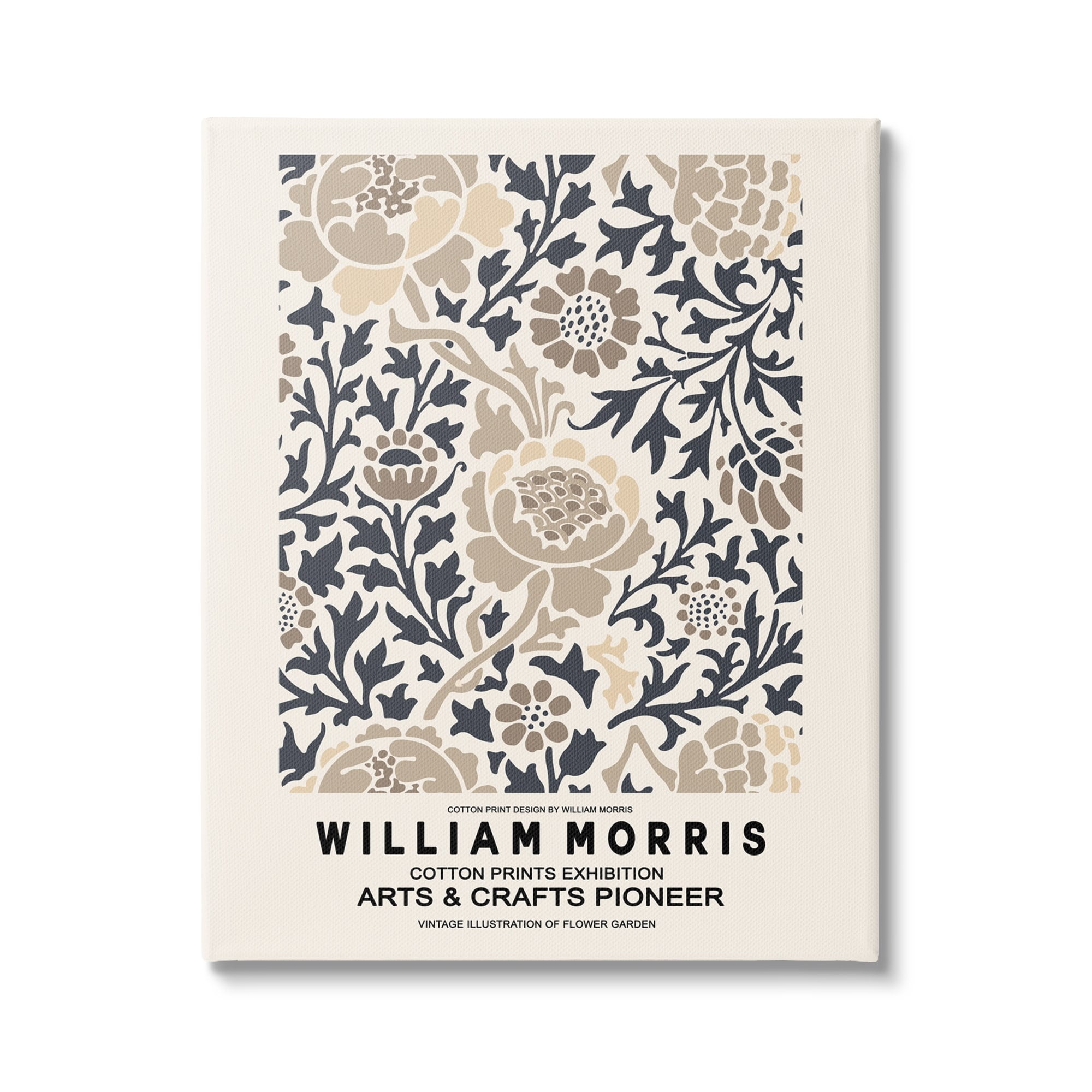 Stupell Industries Flower Blossom Silhouettes Pattern Exhibition Flyer Canvas Wall Art, 24 x 30, Design by Ros Ruseva