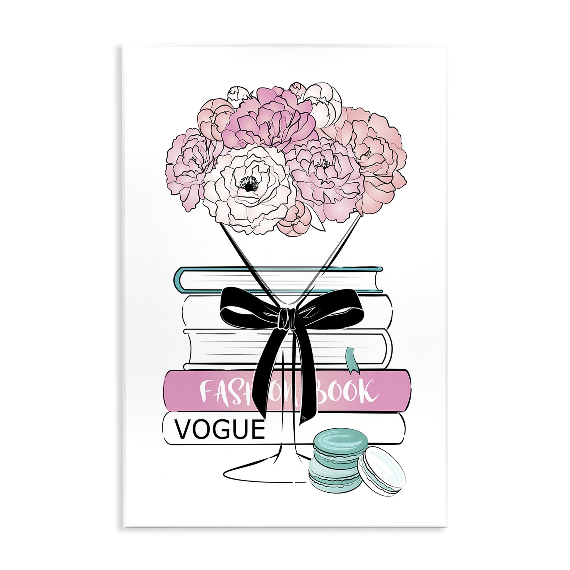 Stupell Industries Flower Bouquet Martini Botanical & Floral Painting Unframed Art Print Wall Art, 13 x 19