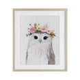 thumbnail image 1 of Stupell Industries Cottage Flower Crown Owl Birch Framed Print Under Glass, 17 x 21, by The Prints Vibe, 1 of 8