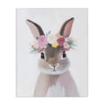 thumbnail image 1 of Stupell Industries Cottage Flower Crown Rabbit Canvas Art, 36 x 48, by The Prints Vibe, 1 of 8