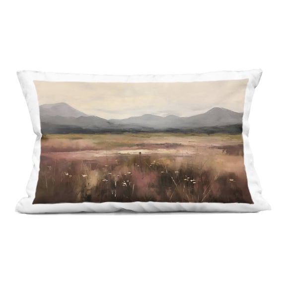 Stupell Industries Flower Field Mountain Decorative Printed Throw Pillow design by Creative Studio, 14 x 7 x 20
