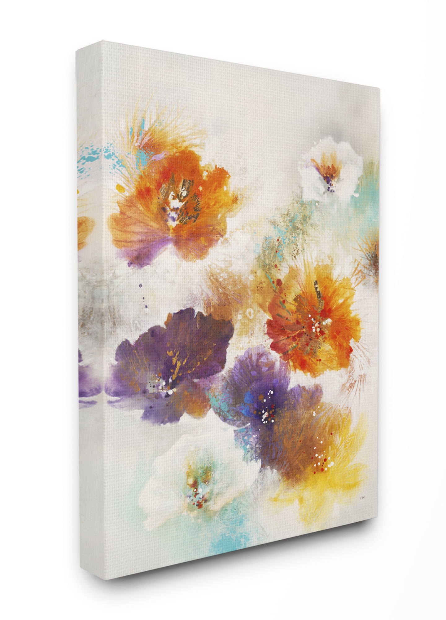Stupell Industries Flower Marks Abstract Painting Canvas Wall Art, 24 x 30, byThird and Wall