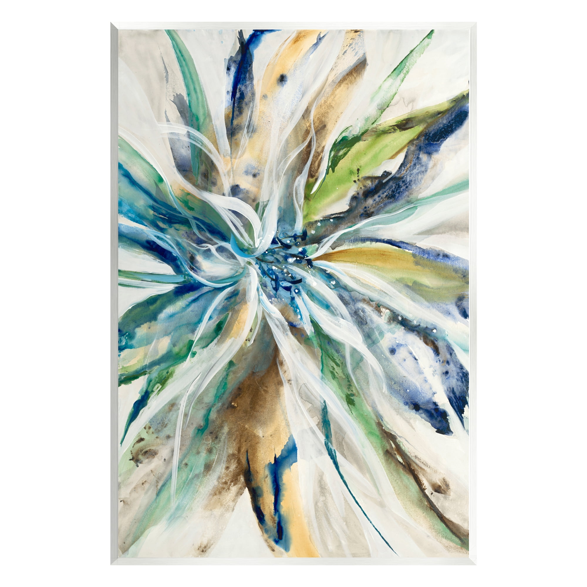 Stupell Industries Flower Petals Abstraction Abstract Painting Unframed Art Print Wall Art
