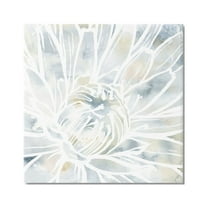 Stupell Industries Flower Petals Stamen Close Up White Outline Graphic Art Gallery Wrapped Canvas Print Wall Art, Design by Jackie Decker