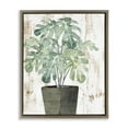 thumbnail image 1 of Stupell Industries Flower Pot Greenery Botanical & Floral Painting Brown Floater Framed Art Print Wall Art, 17 x 21, 1 of 10