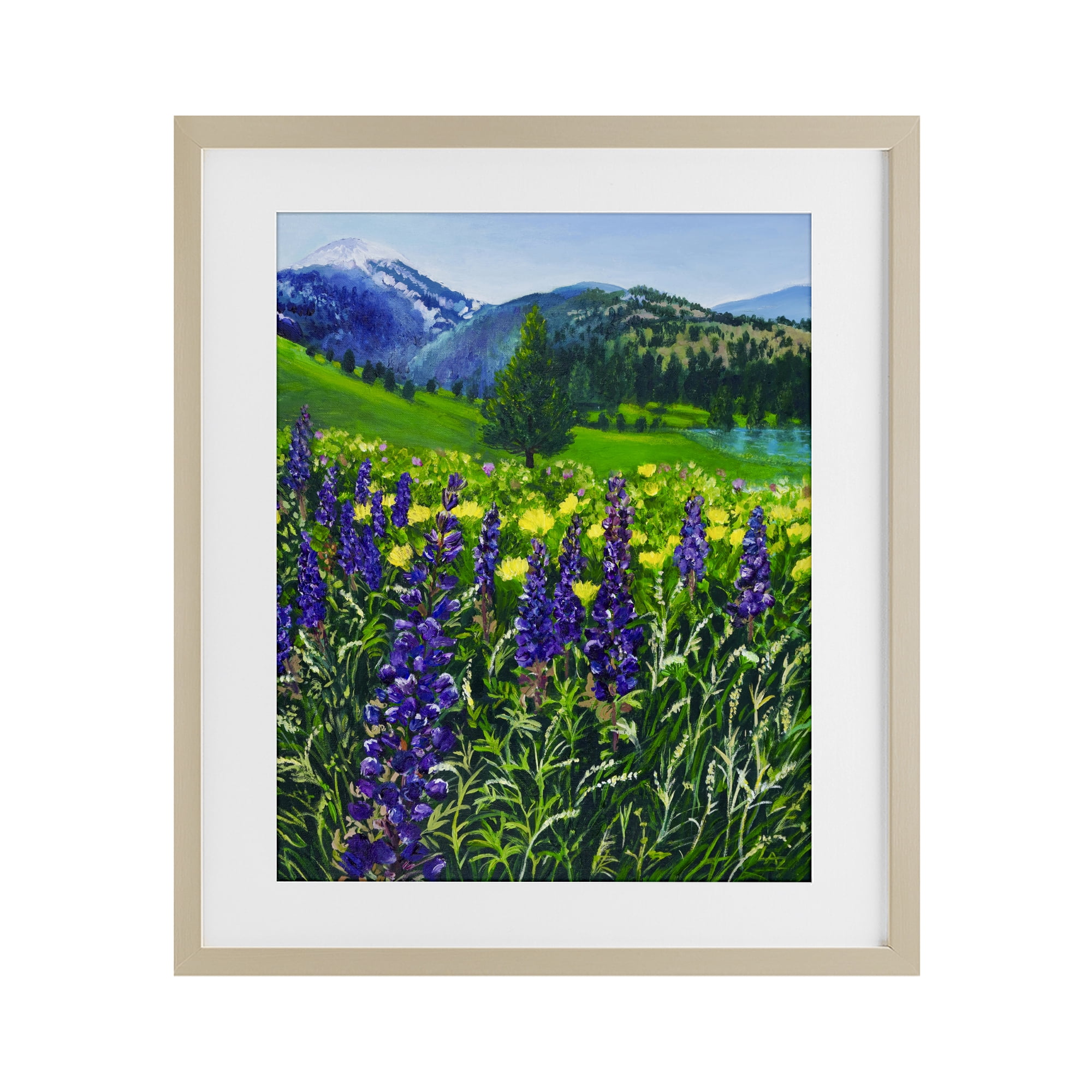 Stupell Industries Flower Speckled Valley Birch Framed Print Under Glass, design by Lee Ann Zirbes