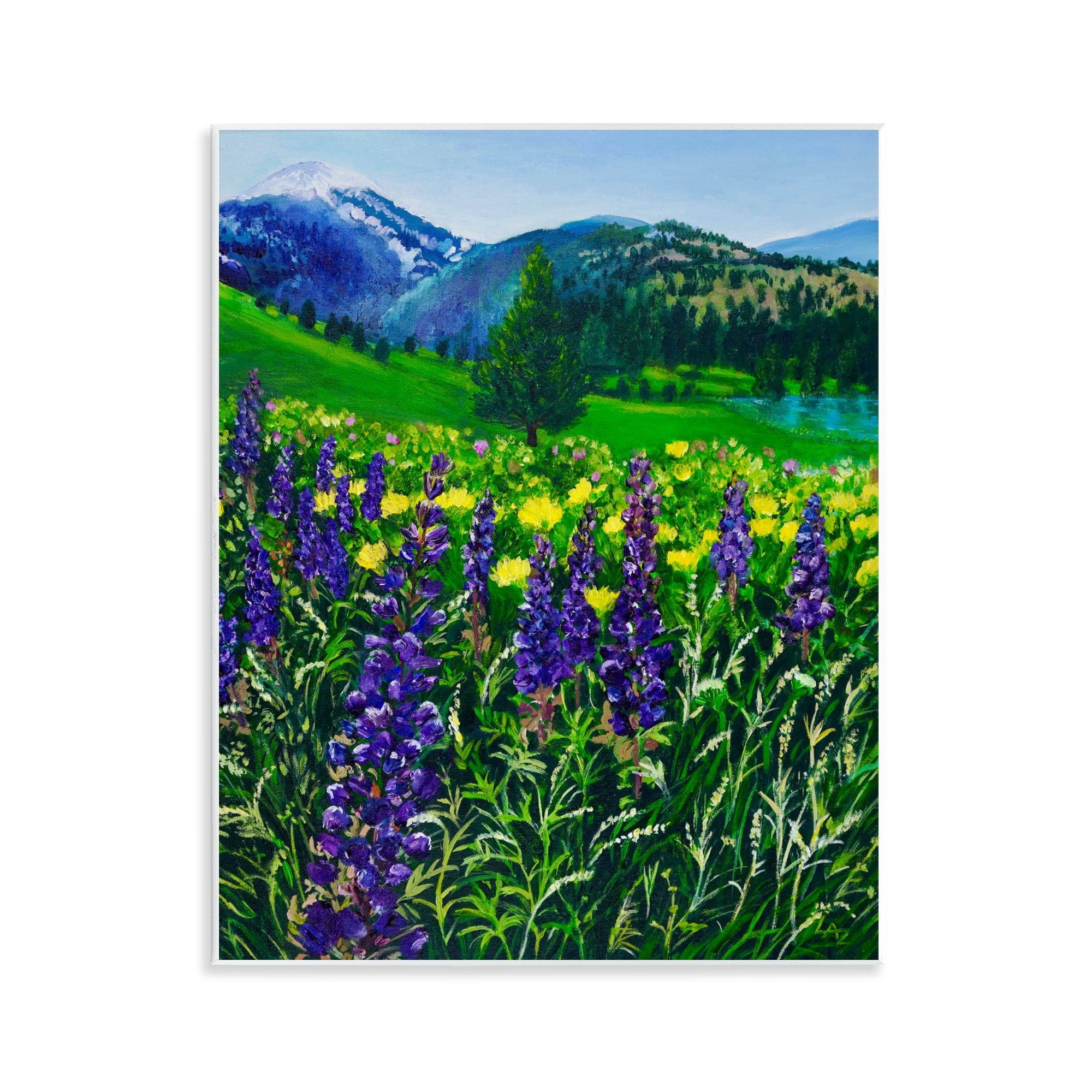 Stupell Industries Flower Speckled Valley Wall Plaque Art, design by Lee Ann Zirbes