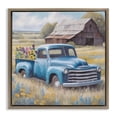 thumbnail image 1 of Stupell Industries Rustic Lodge Flower Truck in Antique Blue Brown Floating Frame Canvas Art, 25 x 25, by Kim Allen, 1 of 8