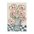 thumbnail image 1 of Stupell Industries Flower Vase on Minimal Checkered Canvas Wall Art design by JJ Design House LLC, 24 x 16, 1 of 7