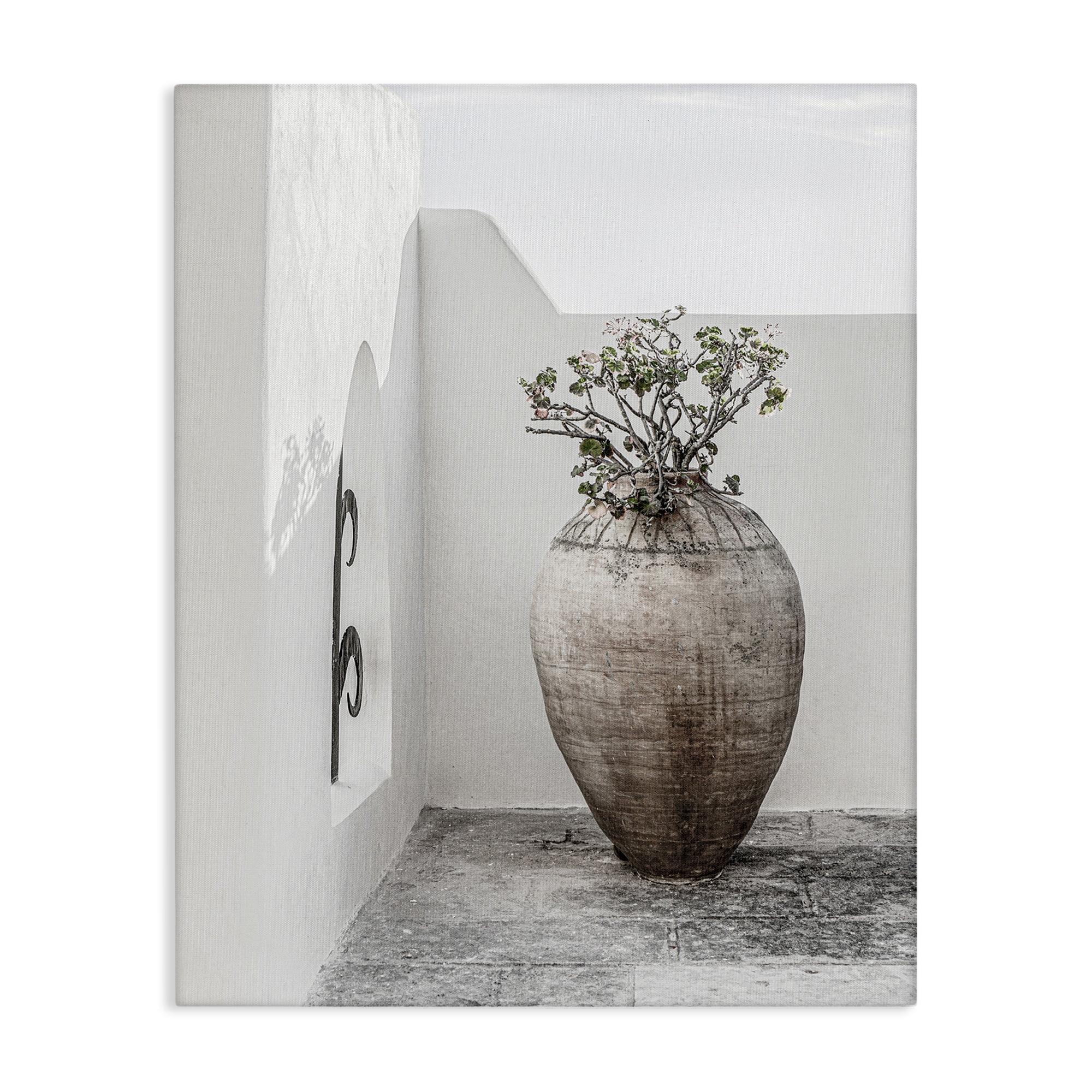 Stupell Industries Flower Vase with Architecture Buildings & Architecture Photography Wrapped Canvas Art Print Wall Art, 30 x 40