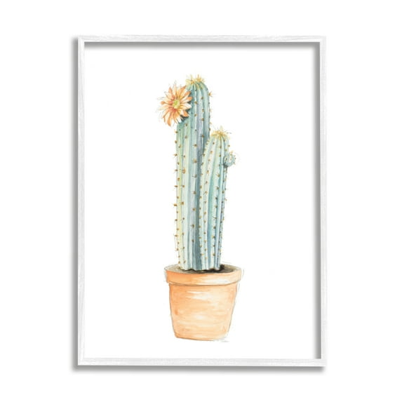 Stupell Industries Flowering Cactus Pop Minimal Southwestern Tones, 16 x 20, Designed by Patricia Pinto