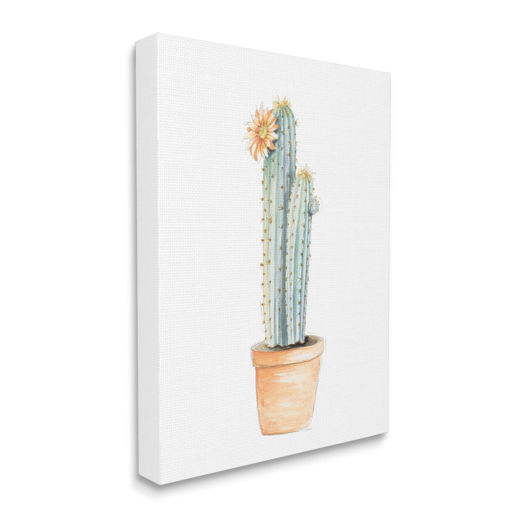 Stupell Industries Flowering Cactus Pop Minimal Southwestern Tones, 30 x 40, Designed by Patricia Pinto