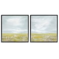thumbnail image 1 of Stupell Industries Flowering Field Wispy Clouds Landscape & Nature Painting Black Framed Art Print Wall Art, 24 x 24, Set of 2, 1 of 2