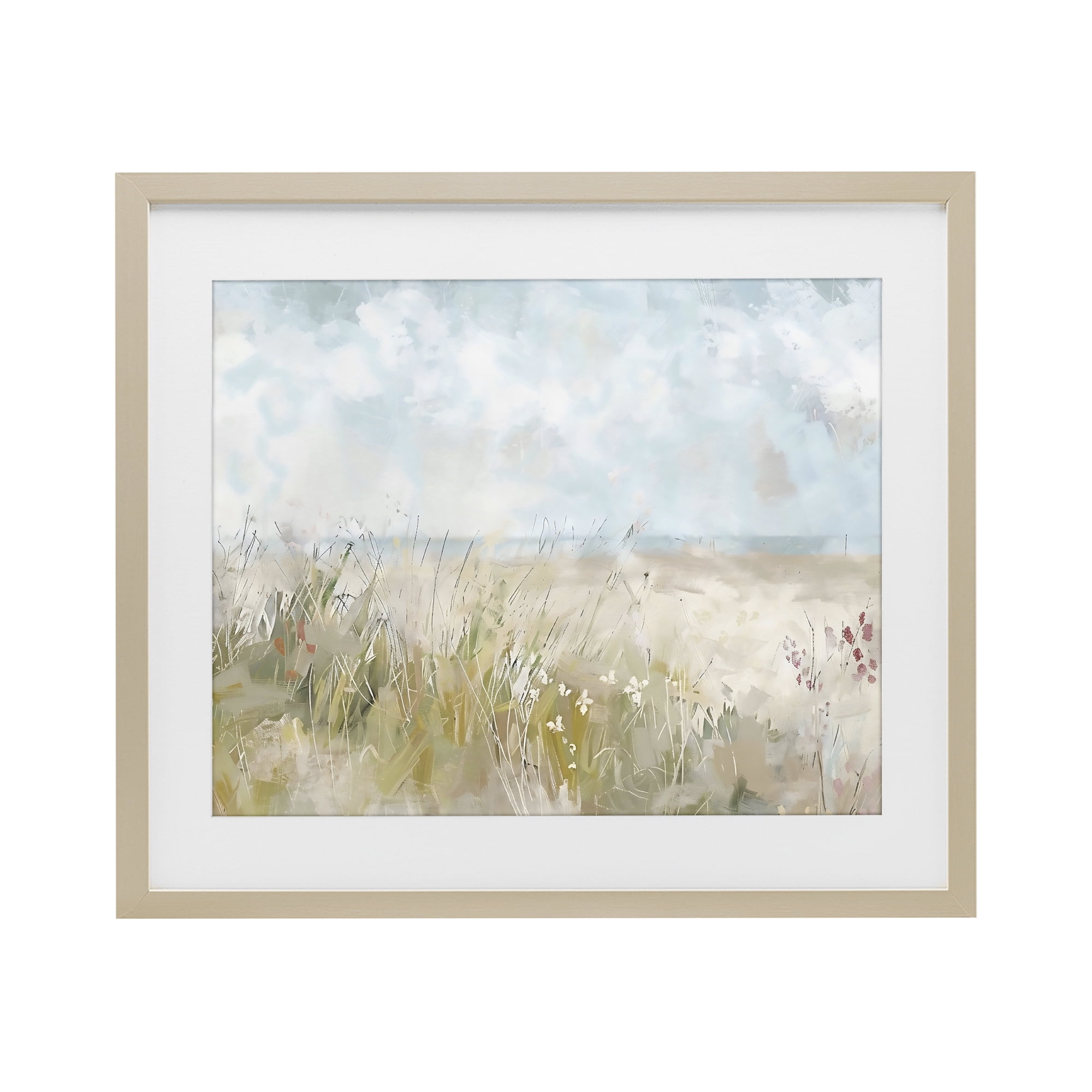 Stupell Industries Flowers By The Ocean Birch Framed Print Under Glass, design by Creative Studio