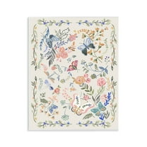 Stupell Industries Flowers & Garden Friends Animals Painting Unframed Art Print Wall Art, 11 x 14