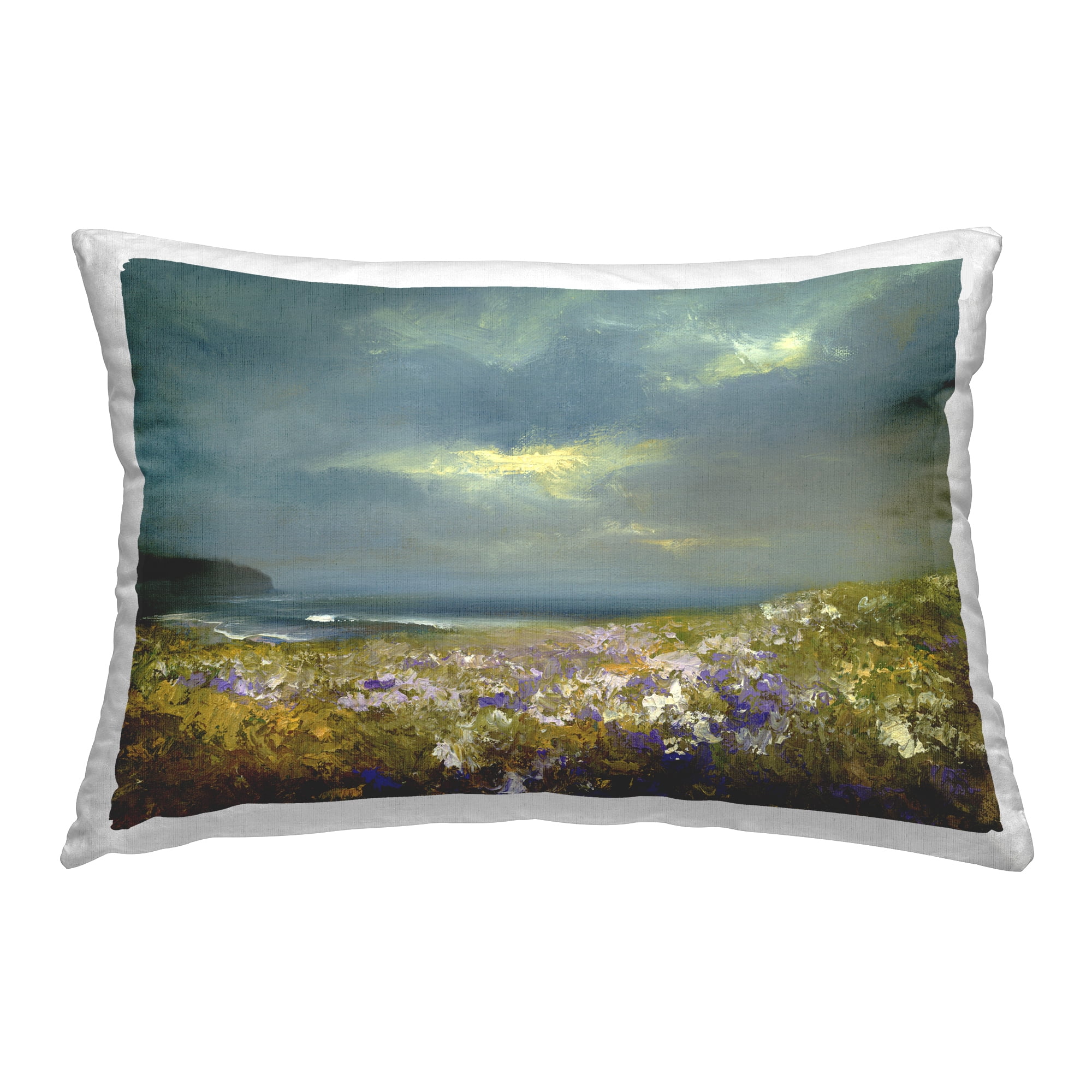 Stupell Industries Flowers by Stormy Beach Decorative Printed Throw Pillow Design by Sheila Finch .