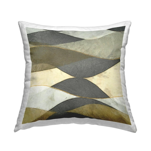 Stupell Industries Flowing Arch Shapes Decorative Printed Throw Pillow Design by Alonzo Saunders
