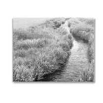 Stupell Industries Flowing Beach Canal Landscape Photography Gallery Wrapped Canvas Art Print Wall Art, 20 x 16