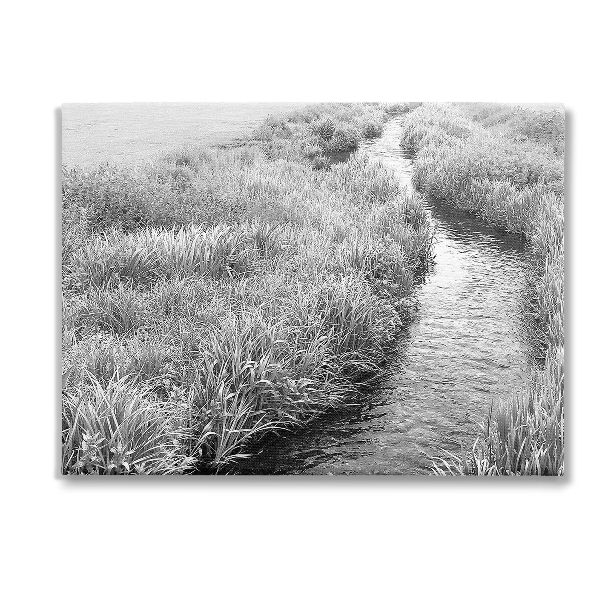 Stupell Industries Flowing Beach Canal Landscape Photography Gallery Wrapped Canvas Art Print Wall Art, 48 x 36