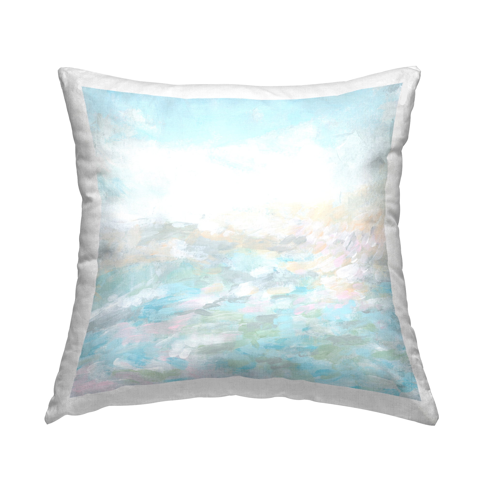 Stupell Industries Flowing Blue Landscape Decorative Printed Throw Pillow Design by June Erica Vess
