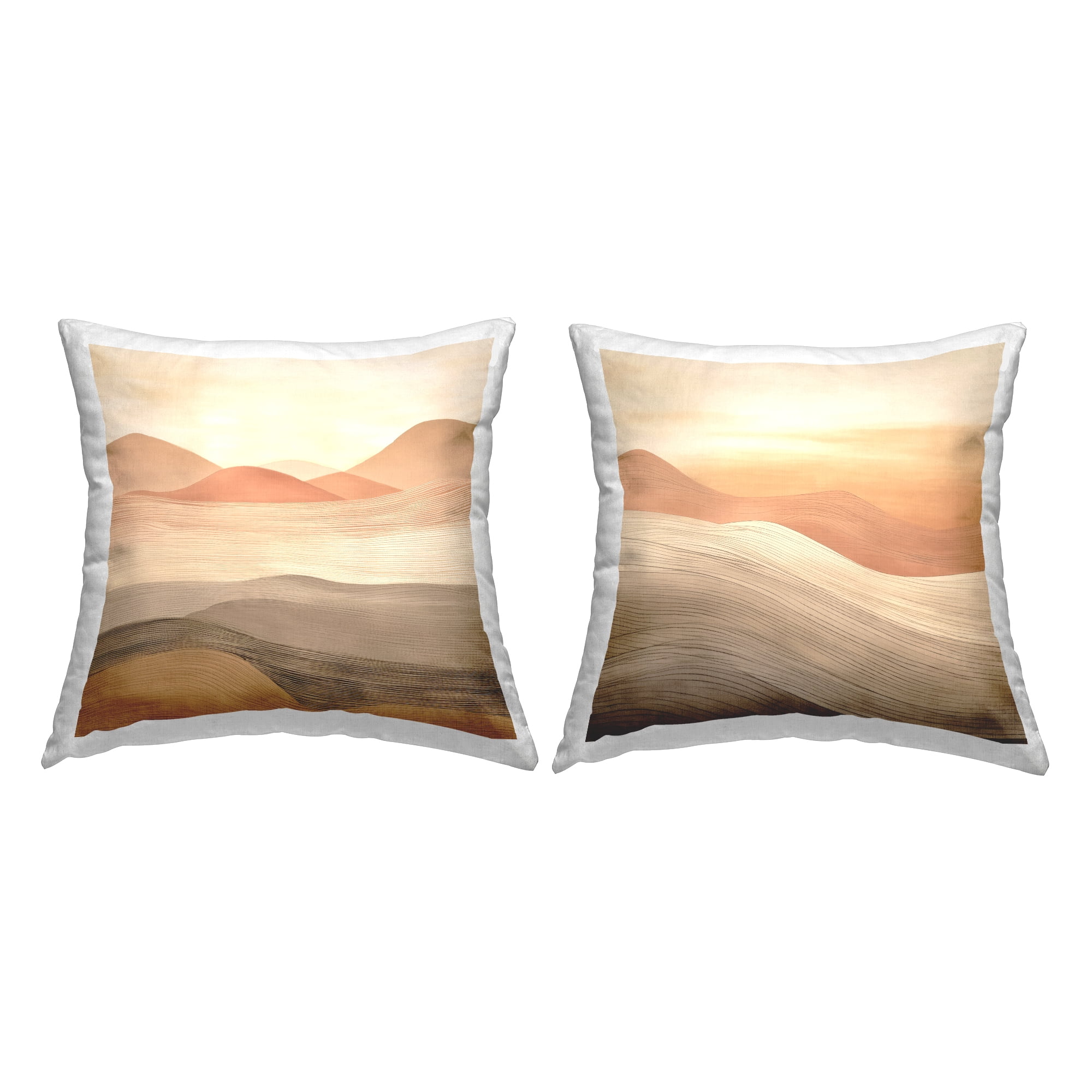 Stupell Industries Flowing Desert Dunes Decorative Printed Throw Pillow Design by Irena Orlov.