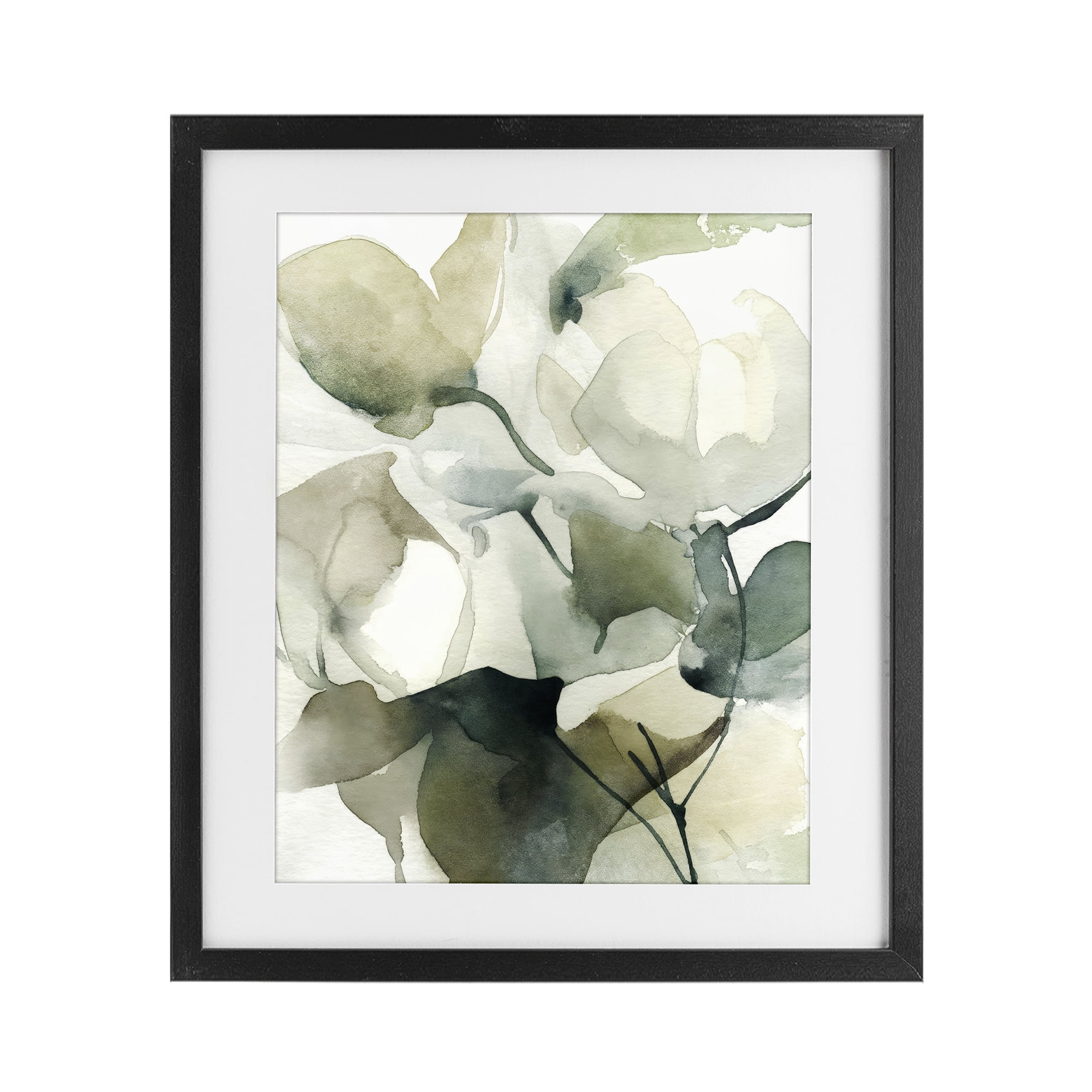 Stupell Industries Flowing Floral Branches Black Framed Print Under Glass, design by Svetlana Aleynikova
