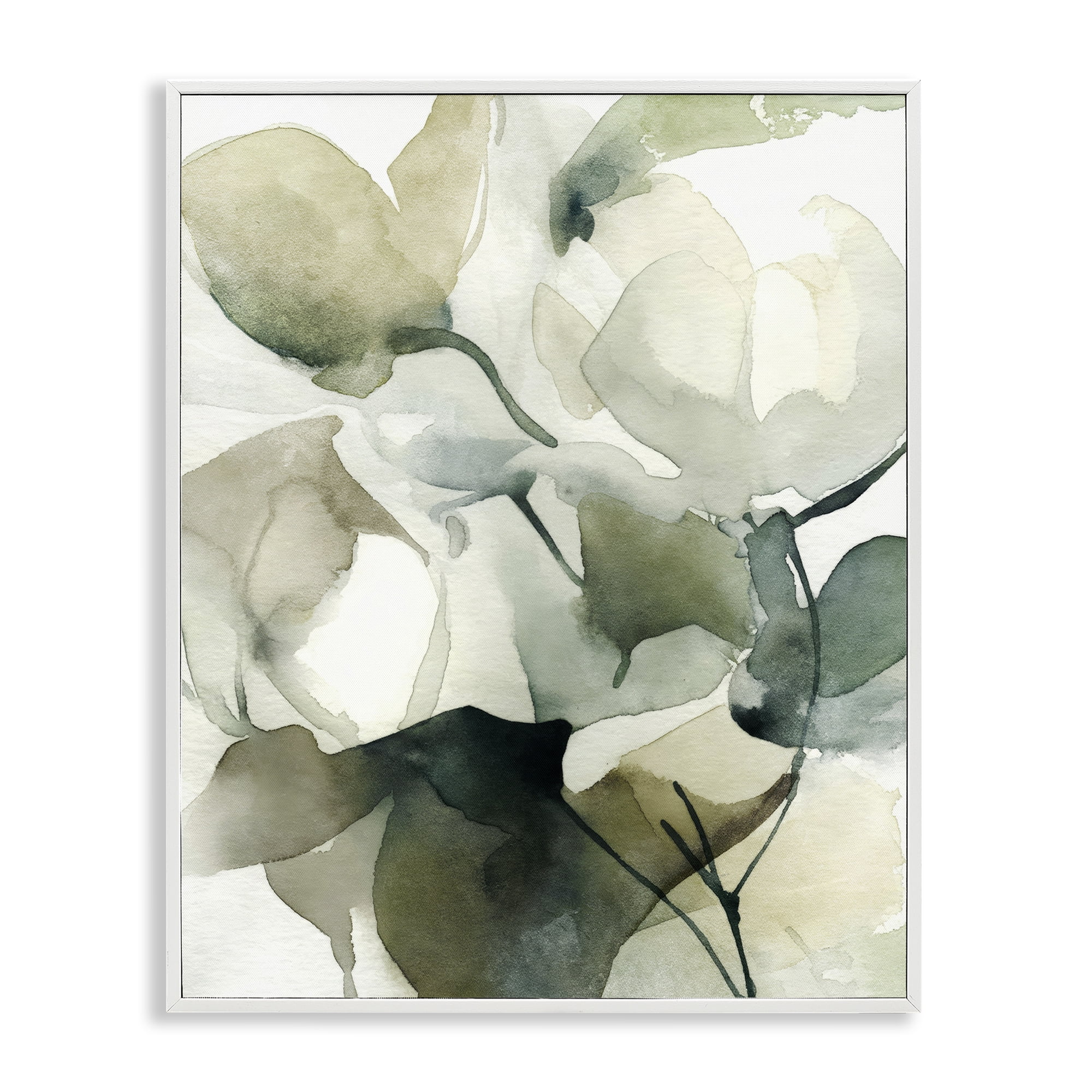 Stupell Industries Flowing Floral Branches White Framed Giclee Art, design by Svetlana Aleynikova