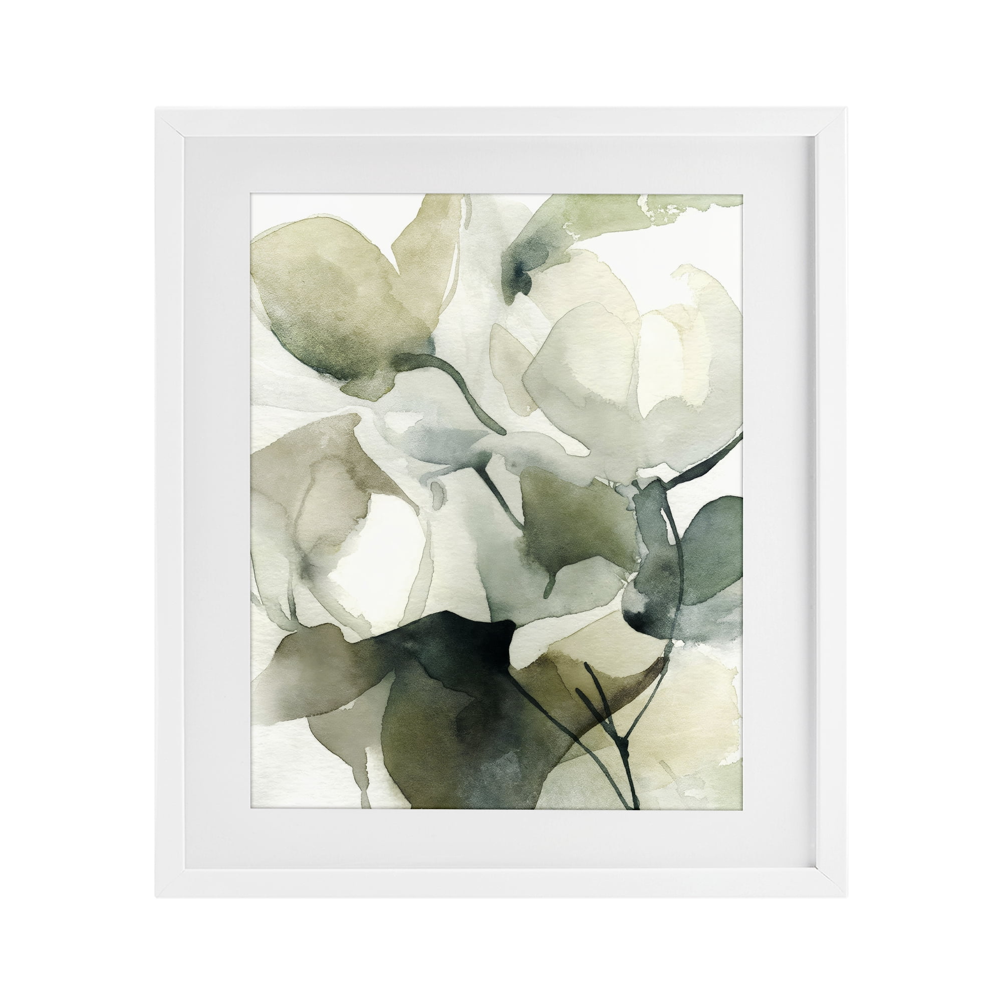 Stupell Industries Flowing Floral Branches White Framed Print Under Glass, design by Svetlana Aleynikova