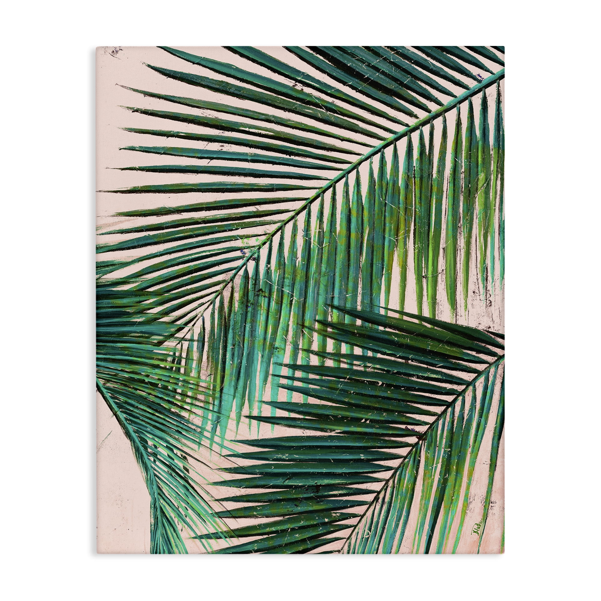 Stupell Industries Flowing Palm Fronds Botanical & Floral Painting Gallery Wrapped Canvas Art Print Wall Art, 36 x 48