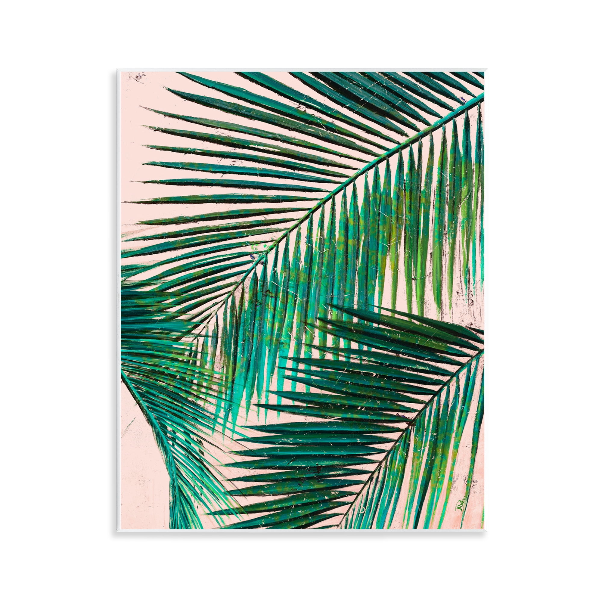Stupell Industries Flowing Palm Fronds Botanical & Floral Painting Unframed Art Print Wall Art, 11 x 14