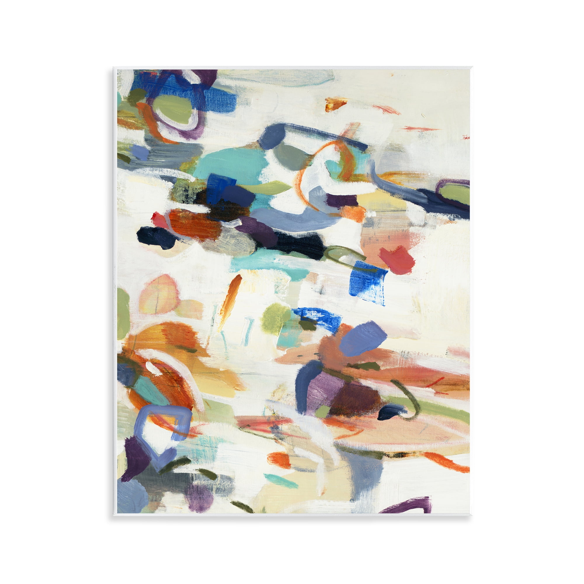 Stupell Industries Flowing Stippled Brushstrokes Wall Plaque Art, design by Lisa Ridgers