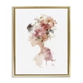 thumbnail image 1 of Stupell Industries Contemporary Flowing With Petals Portrait Gold Floating Frame Canvas Art, 17 x 21, by Svetlana Aleynikova, 1 of 8