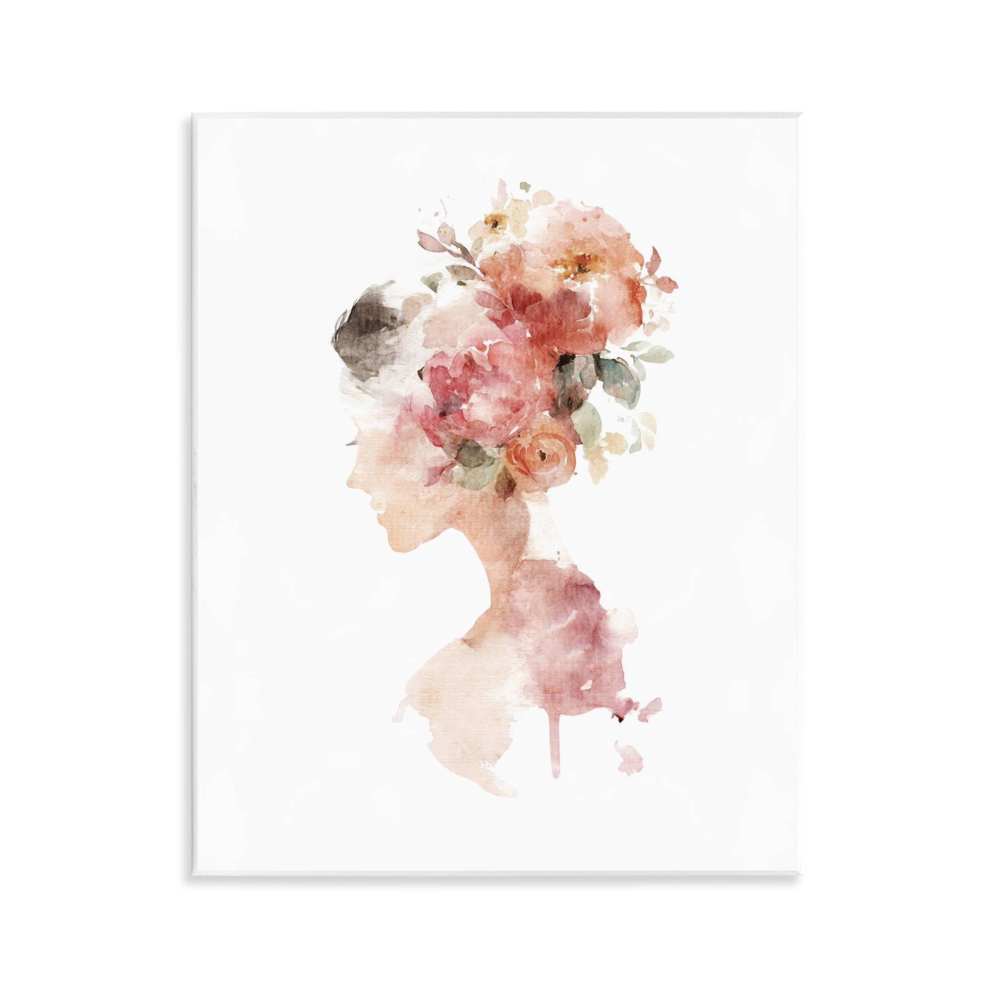 Stupell Industries Flowing With Petals Portrait Wall Plaque Art, design by Svetlana Aleynikova