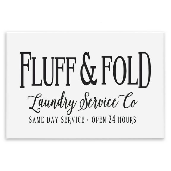 Stupell Industries Fluff & Fold Laundry Bath & Laundry Painting Unframed Art Print Wall Art, 15 x 10