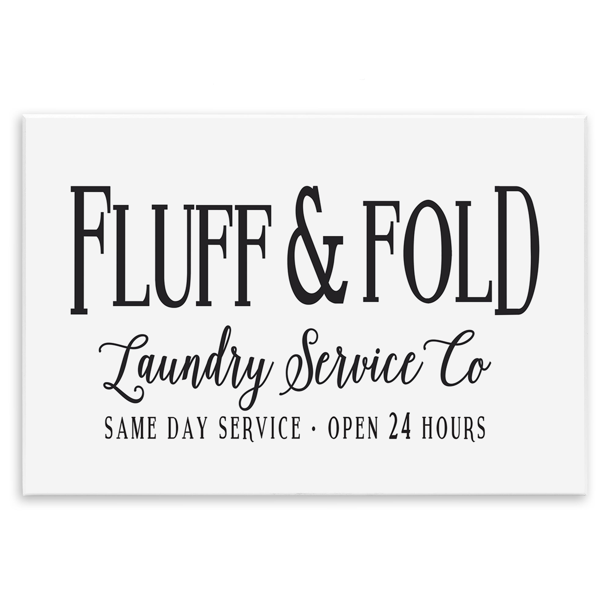Stupell Industries Fluff & Fold Laundry Bath & Laundry Painting Unframed Art Print Wall Art, 19 x 13