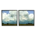 thumbnail image 1 of Stupell Industries Fluffy Clouds Countryside Sky Nature Landscape Painting Painting Black Framed Art Print Wall Art, Set of 2, Design by Emma Caroline, 1 of 5