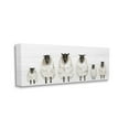 thumbnail image 1 of Stupell Industries Fluffy Farm Sheep Minimal White Plank Pattern Animals & Insects Painting Gallery Wrapped Canvas Art Print Wall Art, 17 x 40, 1 of 5