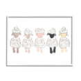 thumbnail image 1 of Stupell Industries Fluffy Soft Sheep Farm Animal Nursery Drawing Framed Wall Art, 14 x 11, Design by Anna Whitham, 1 of 7