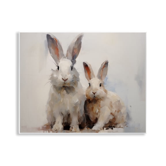 Stupell Industries Farmhouse Fluffy Spring Bunnies Wall Plaque Art, 14 x 11, by Arlington Prints