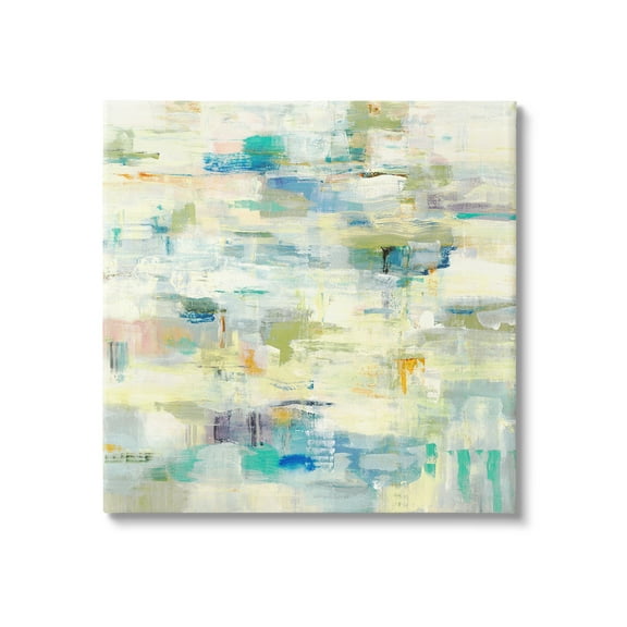 Stupell Industries Fluid Abstract Pattern Abstract Painting Gallery Wrapped Canvas Art Print Wall Art, 17 x 17