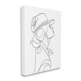 thumbnail image 1 of Stupell Industries Fluid Black Line Woman Modeling Hat Abstraction, 16 x 20, Designed by Ros Ruseva, 1 of 6