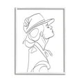 thumbnail image 1 of Stupell Industries Fluid Black Line Woman Modeling Hat Abstraction, 16 x 20, Designed by Ros Ruseva, 1 of 7