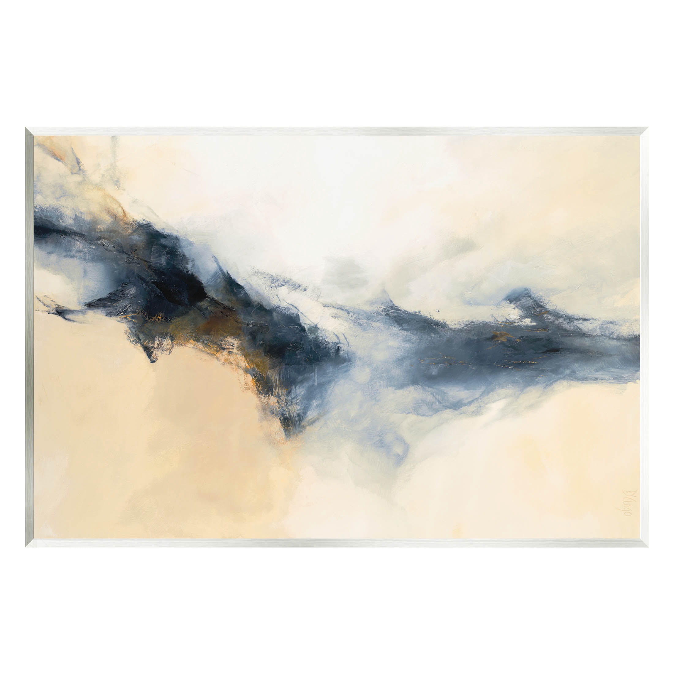 Stupell Industries Fluid Contemporary Shape Arrangement Graphic Art Unframed Art Print Wall Art, Design by Dina D’Argo