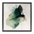 thumbnail image 1 of Stupell Industries Transitional Fluid Emerald Cascade Black Floating Frame Canvas Art, 18 x 18, by Svetlana Aleynikova, 1 of 8