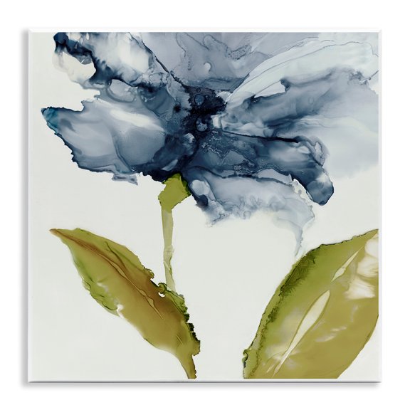 Stupell Industries Fluid Flower Abstraction Wall Plaque Art design by Jacob Q, 12 x 12